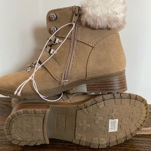 Girl’s Justice Hiking Lace up Shearling Trim